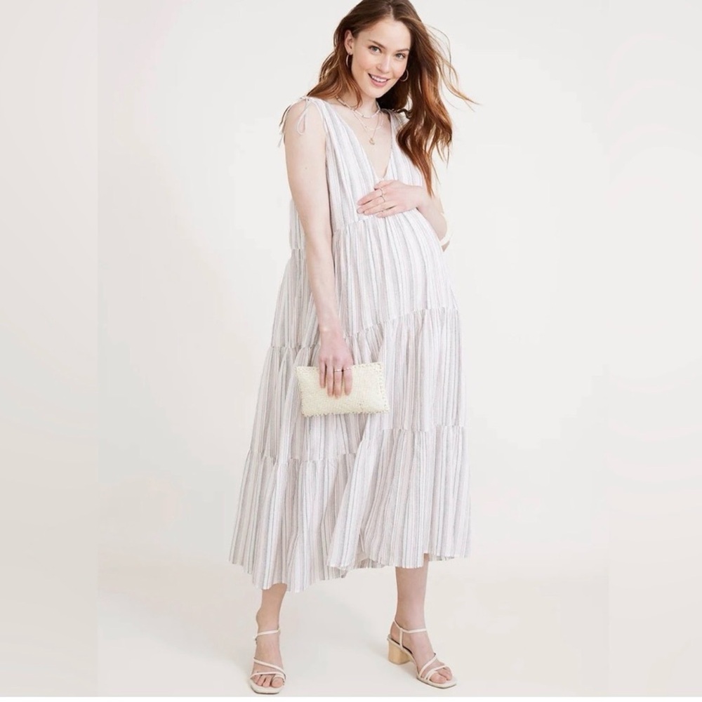 Hatch Collection The‎ Erika Dress, Stripe cotton size 1 (small)